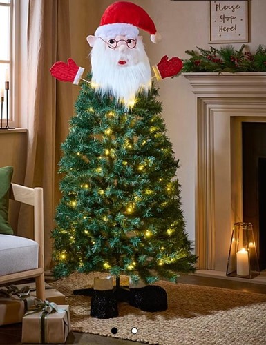 5ft green santa christmas - green, tree