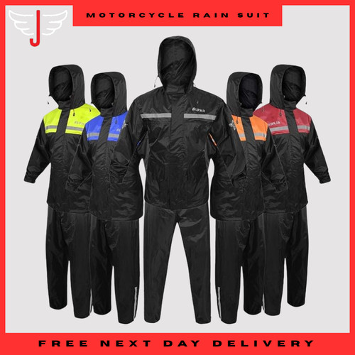 Motorcycle rain suit two piece - rain,