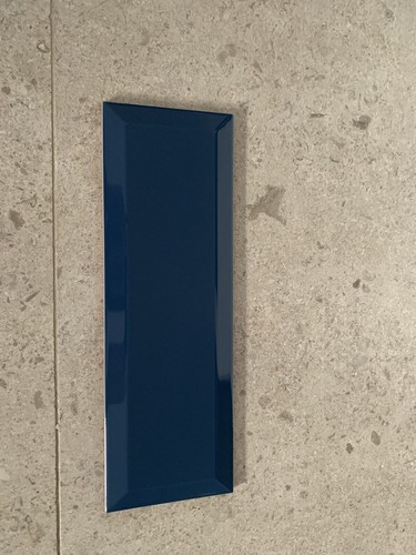Beveled spanish blue wall tile - spanish,