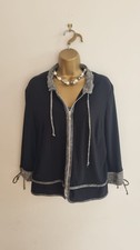 Joseph Ribkoff Black And Grey Zip Jacket With Matching Vest Size 18