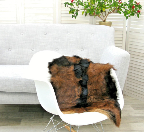Genuine greek goat rug rare - genuine,