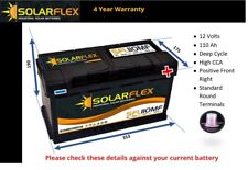 12V 110AH Leisure Battery Dual Purp. for Caravan Campervan Motorhome Low Height