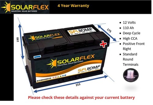 12v 110ah leisure battery - 12v, dual
