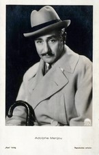 Adolphe Menjou Real Photo Postcard rppc - American Film Actor