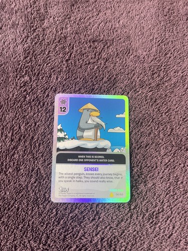 Club penguin topps - penguin, card