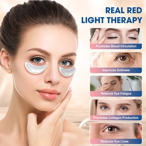 Under eyes red - light, therapy