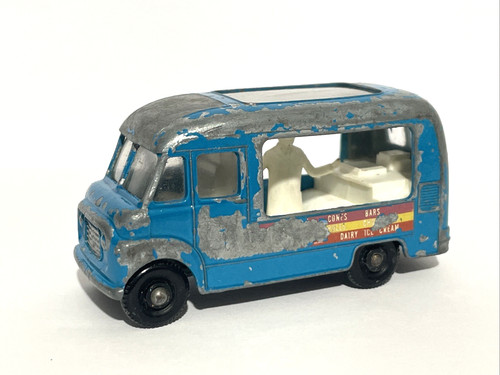 Vintage blue matchbox number - blue,