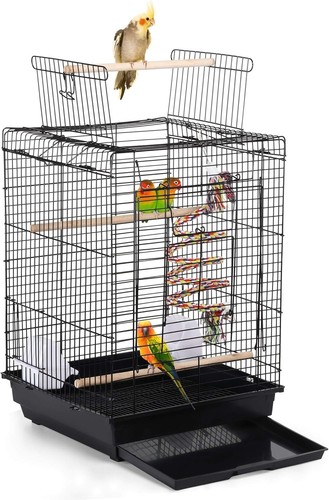 Bird cage metal open top - cage, small