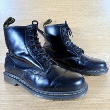 Dr Martens Doc’s Men’s Boots Size 10 UK - ‘1460’ 8-Eye Ankle Boots Black Leather