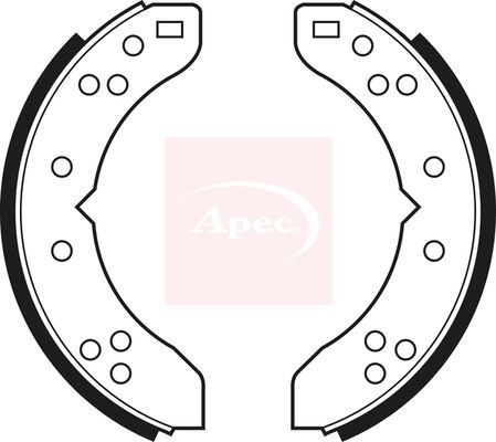 Brake shoe set rear fits - brake,