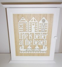 Beach Hut Wooden Key Cupboard
