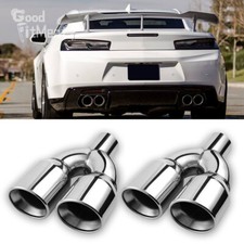 2x Dual Exhaust Pipe Tips 2.5"