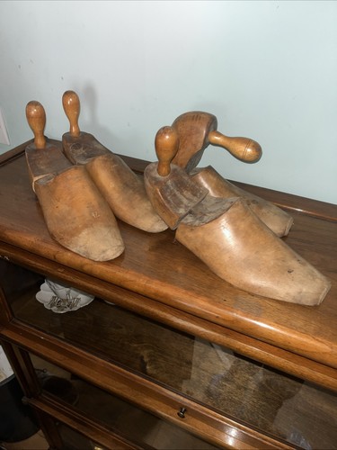 Pair wooden 1920s antique - 1920s,