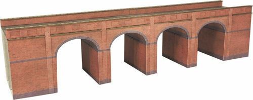 Gauge red brick viaduct - viaduct, kit
