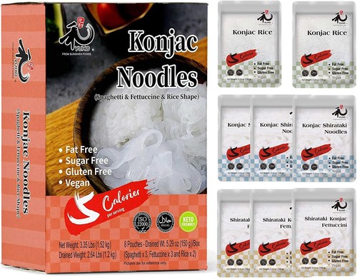 Shirataki konjac noodles 3 - konjac,