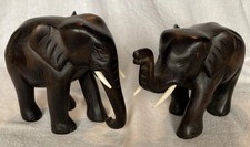 Pair Of Vintage Hand Carved