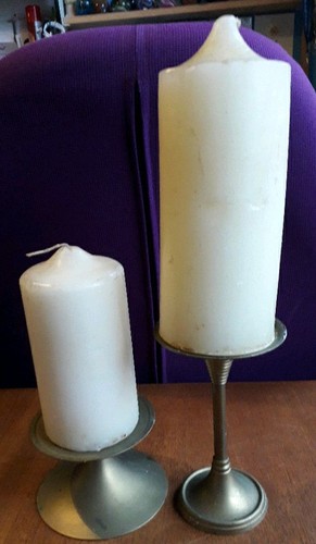 Two large unused - large, pillar