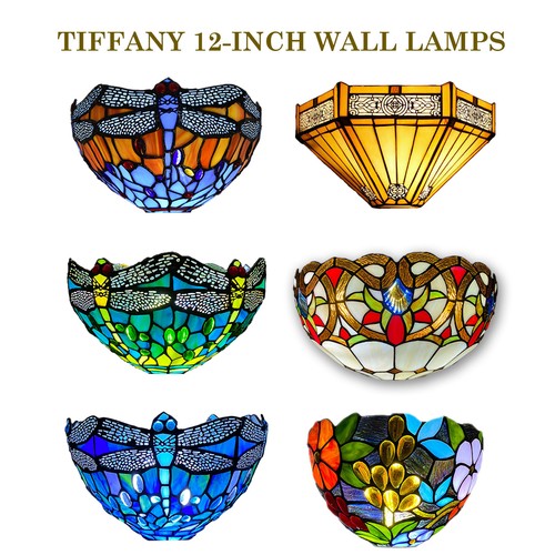 Tiffany style wall light with - tiffany,