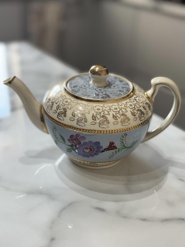 Vintage lingard floral teapot - floral,