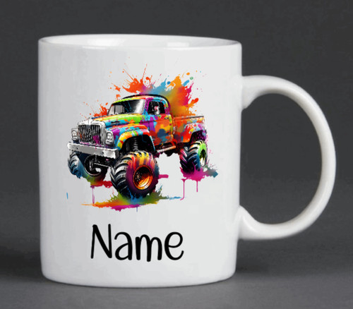 Monster truck paint splash - monster,