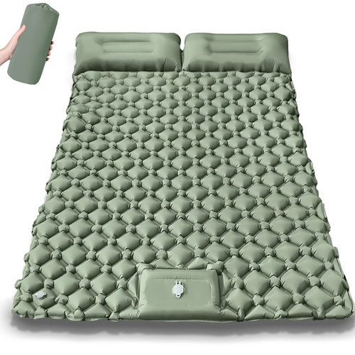 Double inflatable mat camping - inflatable,