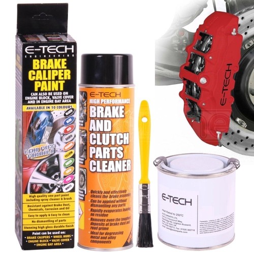 Tech red brake caliper paint - e-tech,