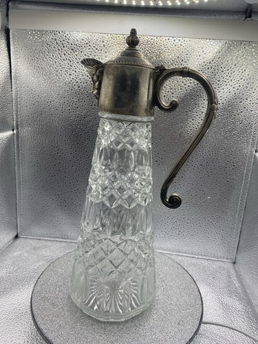 Claret jug antique cut glass - jug,