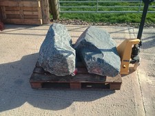   2 Large Granite Garden Rocks