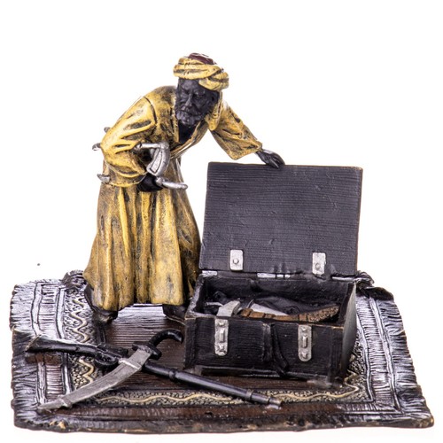 Bronze sculpture arab arms - sculpture,
