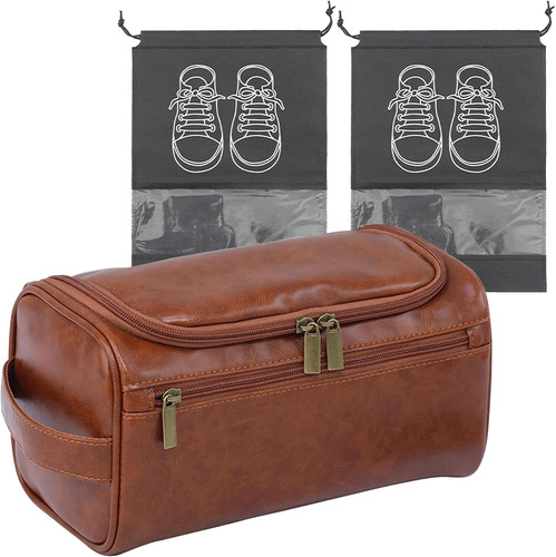 Mens toiletry bag leather - mens,