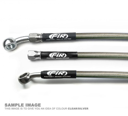 Hose rear brake silver - hose,
