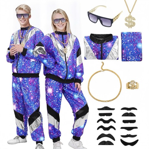 Unisex 80s 90s retro tracksuit - 80s,