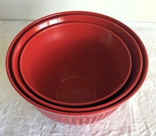 Set of 3 100% Melamine Ribbed