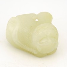 Chinese Jade Pale White Carved