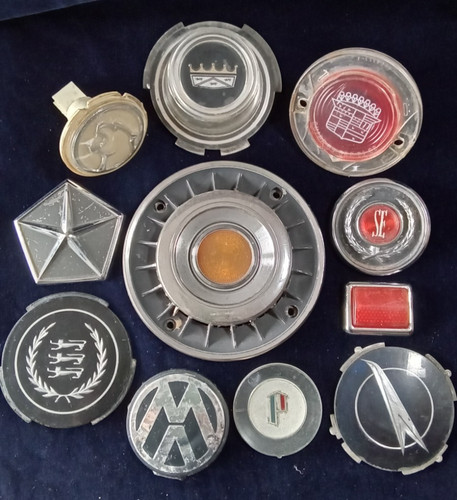 Vintage car emblems badges - vintage,