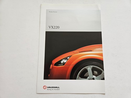 Vauxhall vx220 sales brochure - vx220,