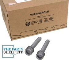 Genuine VW Audi Rear Brake Caliper Carrier Bracket Bolt Kit Golf Passat Jetta