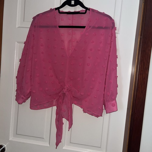 Ladies zara pink - chiffon, semi