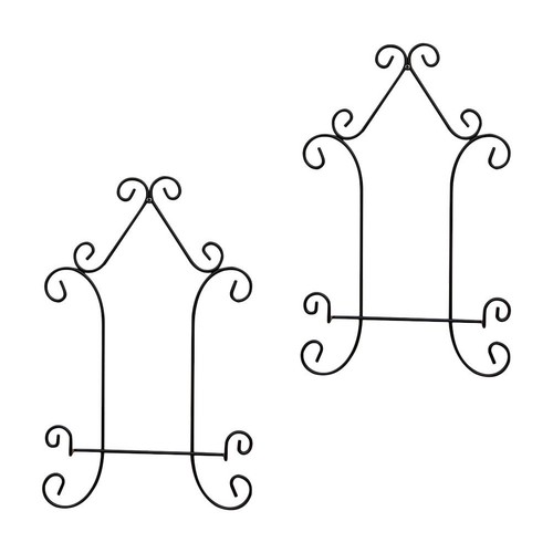 2pcs black iron - iron, plate