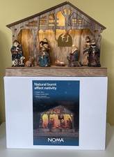NOMA lighted wooden Nativity