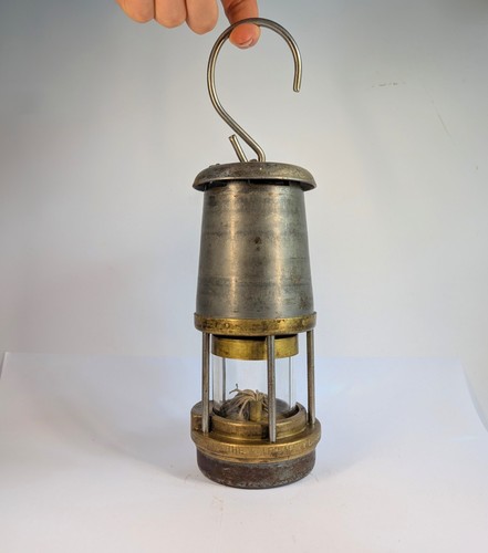 Vintage miners oil lamp - oil, the