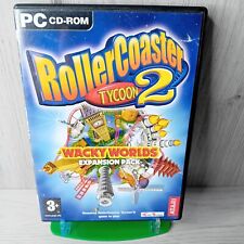 ROLLERCOASTER TYCOON 2 WACKY WORLDS EXPANSION PC CD ROM GAME - RARE RETRO GAMING