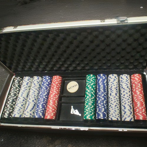 Poker chip set - chip,