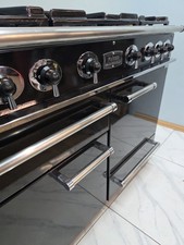 ALL GAS FALCON 110CM  RANGE COOKER IN BLACK AND CHROME,  Ref--ED233