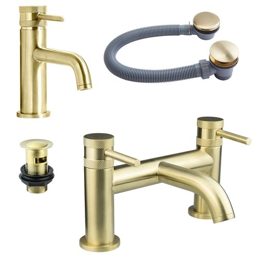 Brushed brass gold - basin, bath