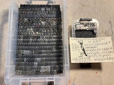 24 POINT S&B SAINT GEORGE* COMPLETE A-Z UPPER & LOWERCASE LETTERPRESS PRINT TYPE