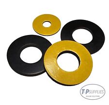 Solid Neoprene Adhesive backed Rubber Washer 1mm thick x5 Pick size to 30mm dia