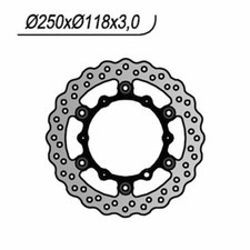 FRONT BRAKE DISC NG 276X WAVE YAMAHA YZ 125 2001-2016