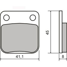 Rear Brake Pads PGO ATV