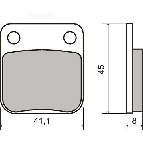 Rear brake pads pgo atv - brake,